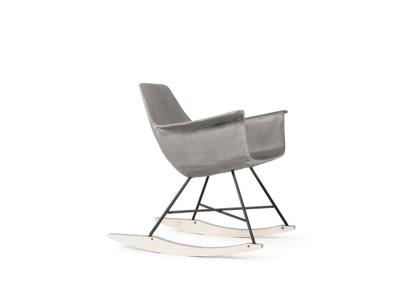 Hauteville Concrete Rocking Chair by Lyon Béton