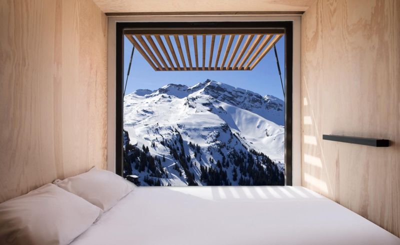 Ora Ito Flying Nest Mobile Shipping Container Hotel in French Alps