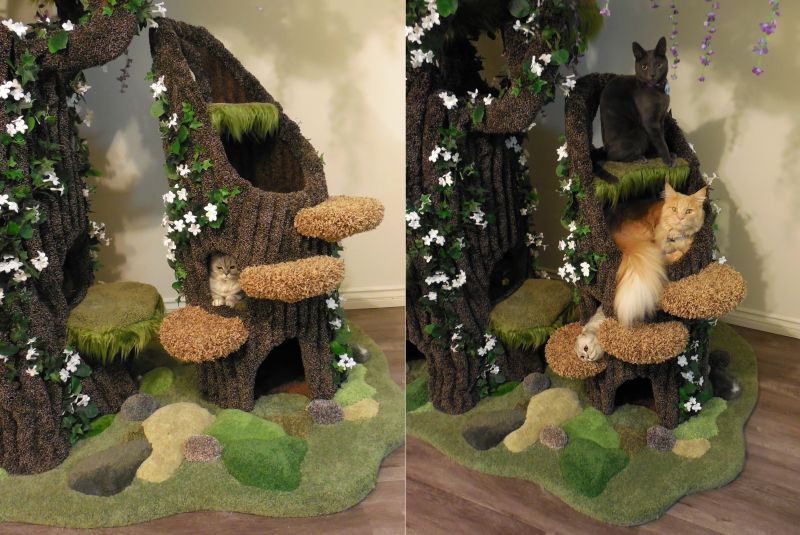 themed cat trees