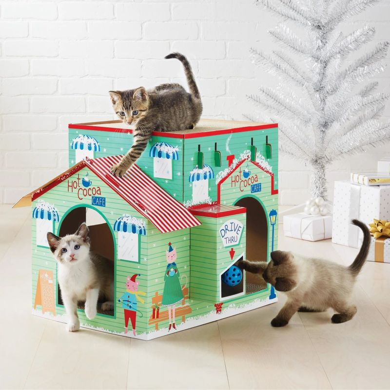 Target’s is Selling Holiday-Themed Cat Scratchers