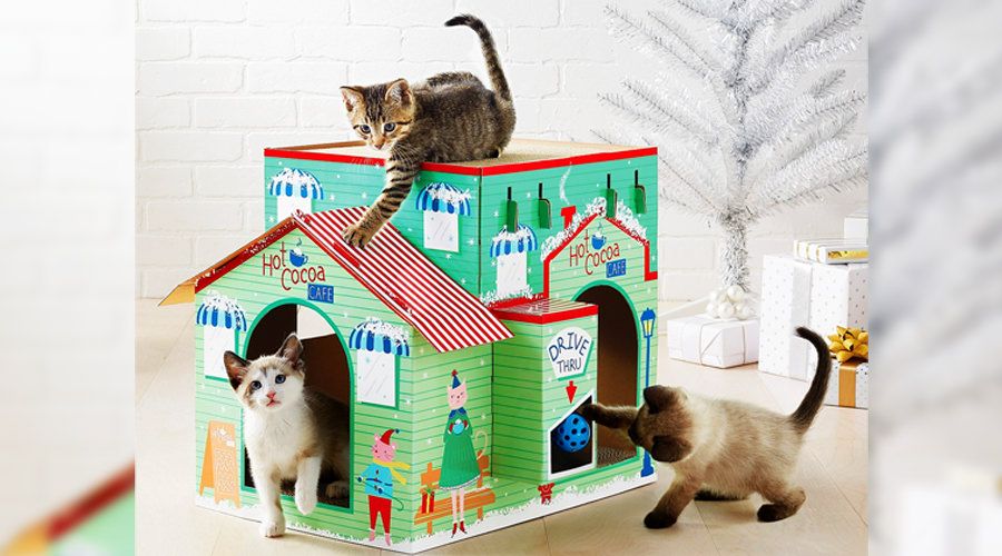Target's HolidayThemed Cat Scratcher Will Keep Your Kitty Entertained