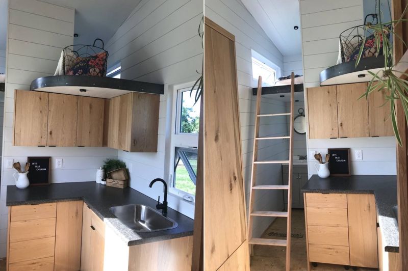 69k Tiny House on Wheels with Main floor Bedroom 