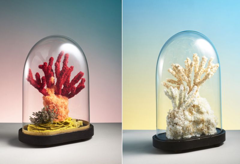 Aude Bourgine’s Coral Reef Sculptures Made from Textile and Beads