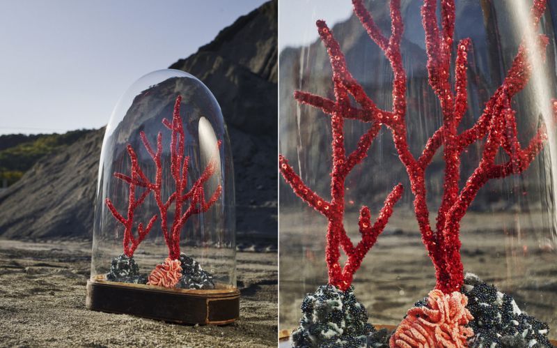 Aude Bourgine’s Coral Reef Sculptures Made from Textile and Beads