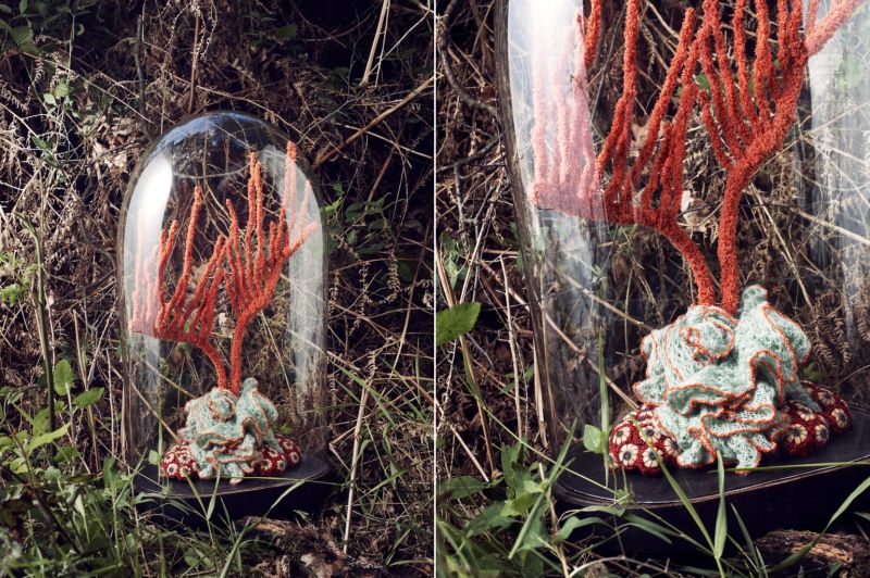 Aude Bourgine’s Coral Reef Sculptures Made from Textile and Beads