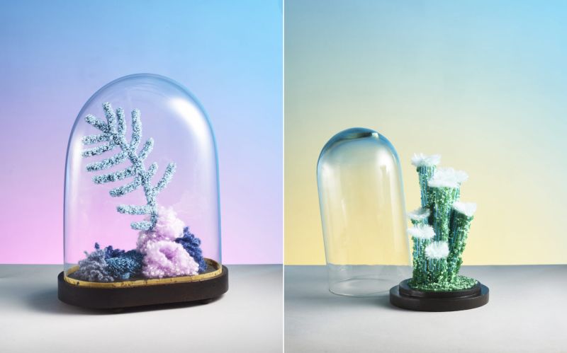 Aude Bourgine’s Coral Reef Sculptures Made from Textile and Beads