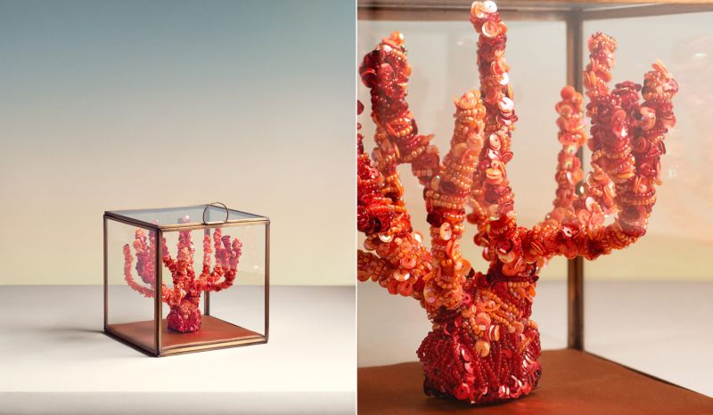 Aude Bourgine’s Coral Reef Sculptures Made from Textile and Beads