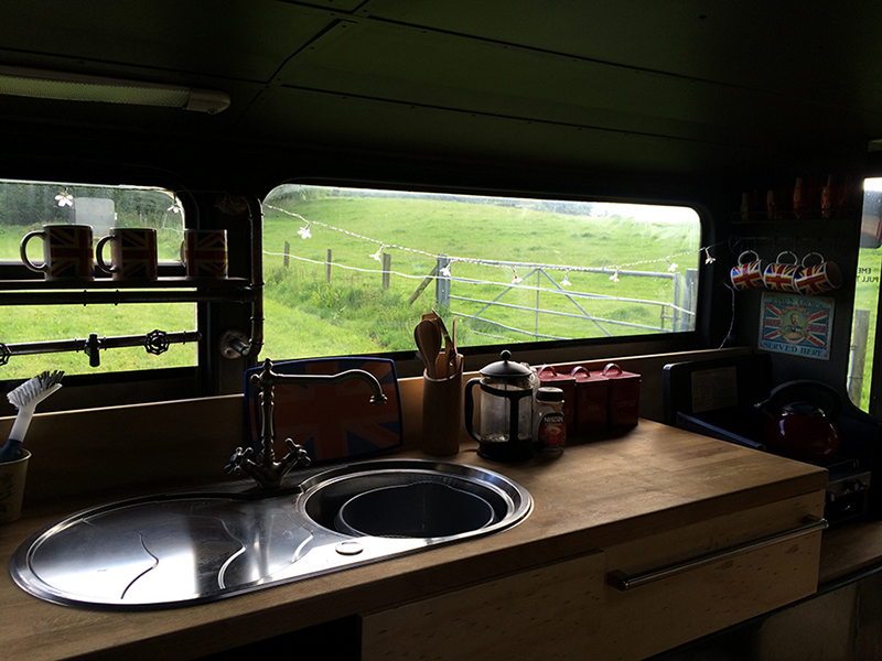 Bertie Double-Decker Bus Home in Sturminster Marshall Village, England