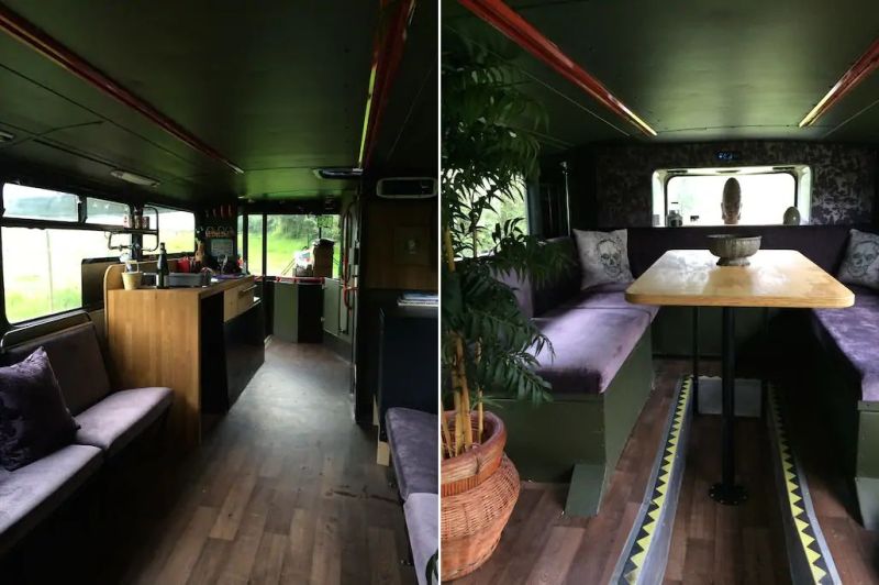 Bertie Double-Decker Bus Home in Sturminster Marshall Village, England
