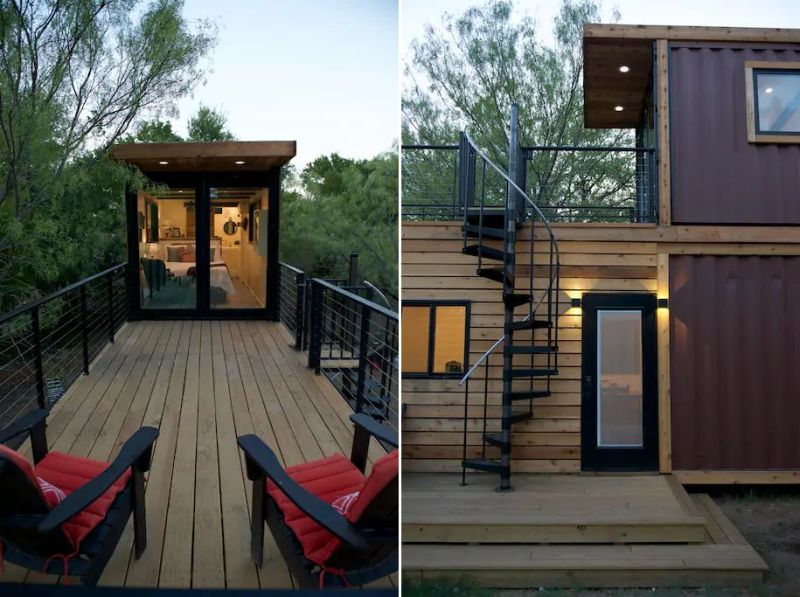 tiny shipping container home 