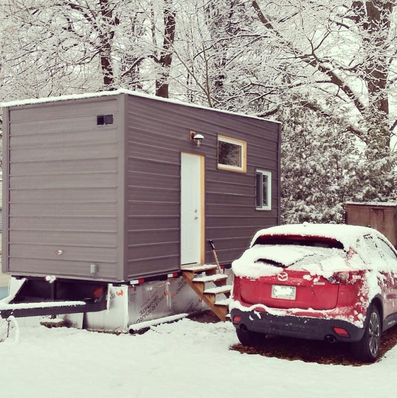 Budget-Friendly Tiny House with Radiant Heated-Ceiling