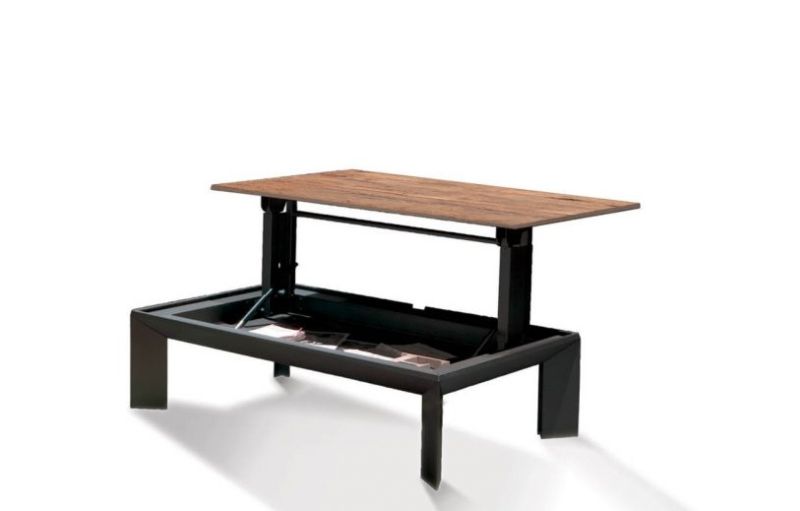 Ozzio Italia’s Metrino Height-Adjustable Coffee Table