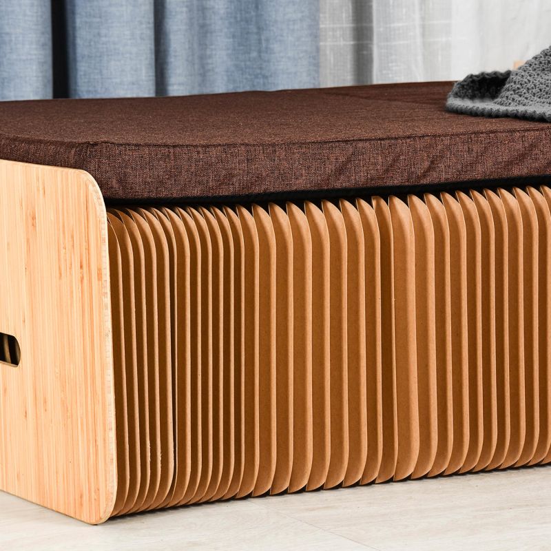 Pro Idee’s Cardboard Paper Bed Folds Up into Bench Quickly 