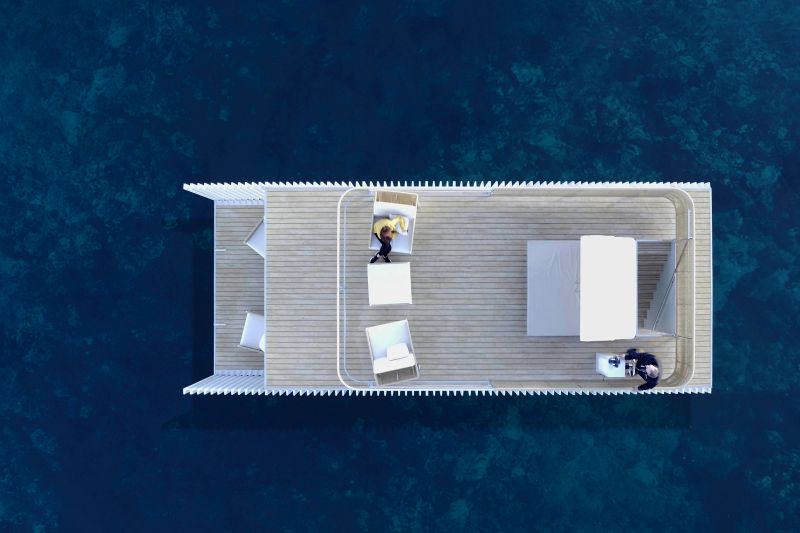 Punta de Mar Houseboat: Innovative Concept for Floating Hotel 