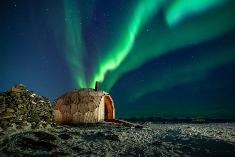 SPINN Arkitekter Builds Daytrip Hiking Cabins in Hammerfest, Norway