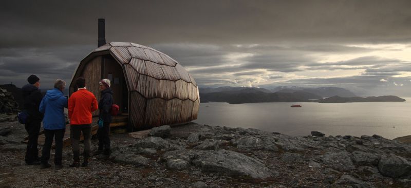 SPINN Arkitekter Builds Daytrip Hiking Cabins in Hammerfest, Norway 