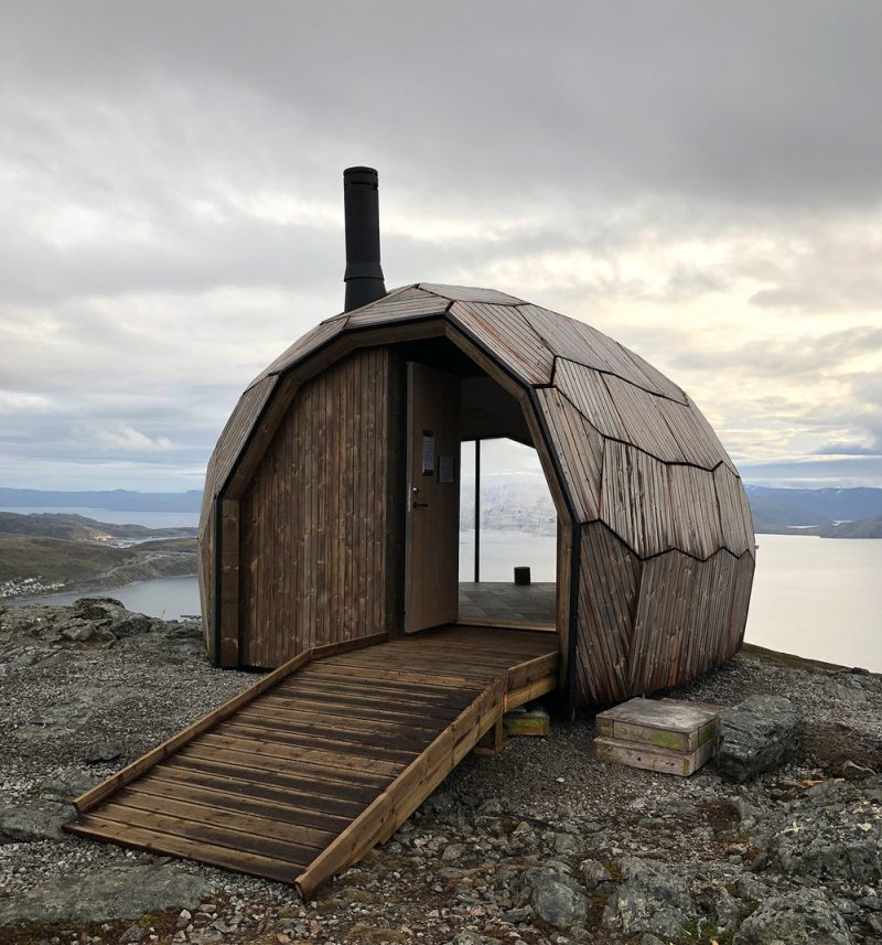 SPINN Arkitekter Builds Daytrip Hiking Cabins in Hammerfest, Norway 