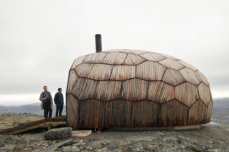 SPINN Arkitekter Builds Daytrip Hiking Cabins in Hammerfest, Norway 