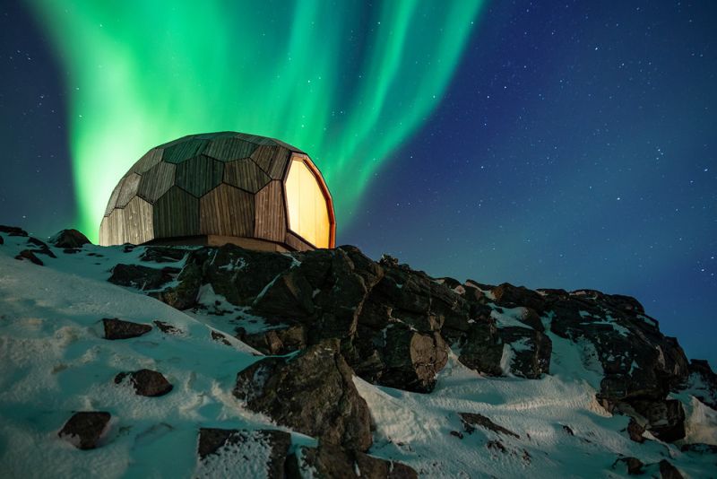 SPINN Arkitekter Builds Daytrip Hiking Cabins in Hammerfest, Norway 