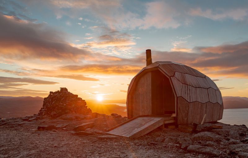 SPINN Arkitekter Builds Daytrip Hiking Cabins in Hammerfest, Norway 