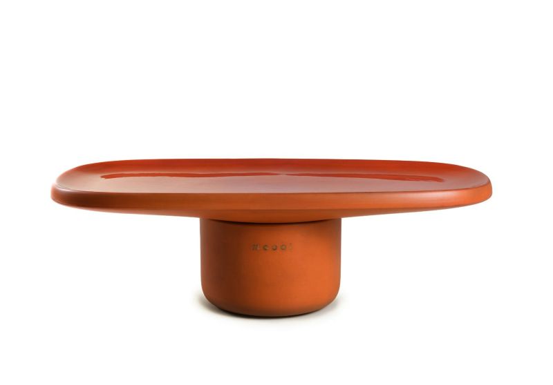 Simone Bonnan Designs Obon Terracotta Tables for Moooi