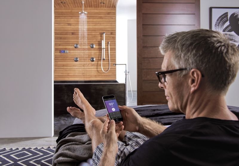 U by Moen Smart Shower Works with Amazon Alexa, Google Assistant and Siri