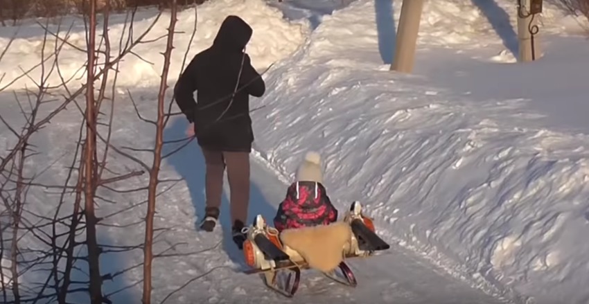 leaf-blower-powered-sled