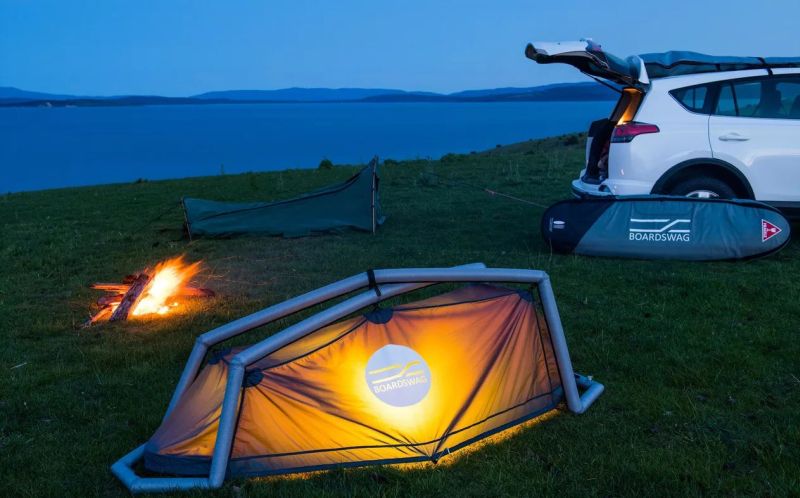 Boardswag Surfboard Bag Doubles as Camping Tent 