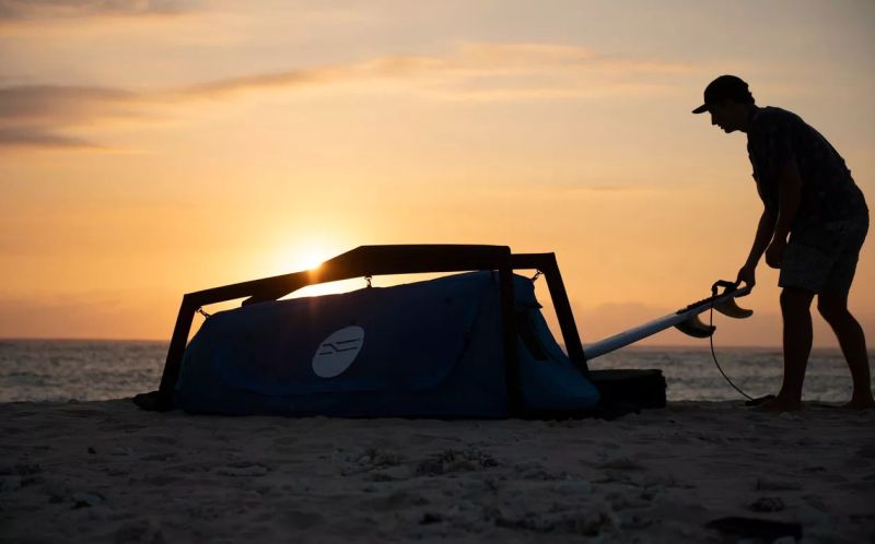 Boardswag Surfboard Bag Doubles as Camping Tent 