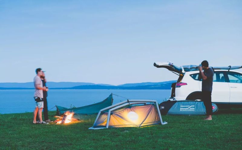 Boardswag Surfboard Bag Doubles as Camping Tent 