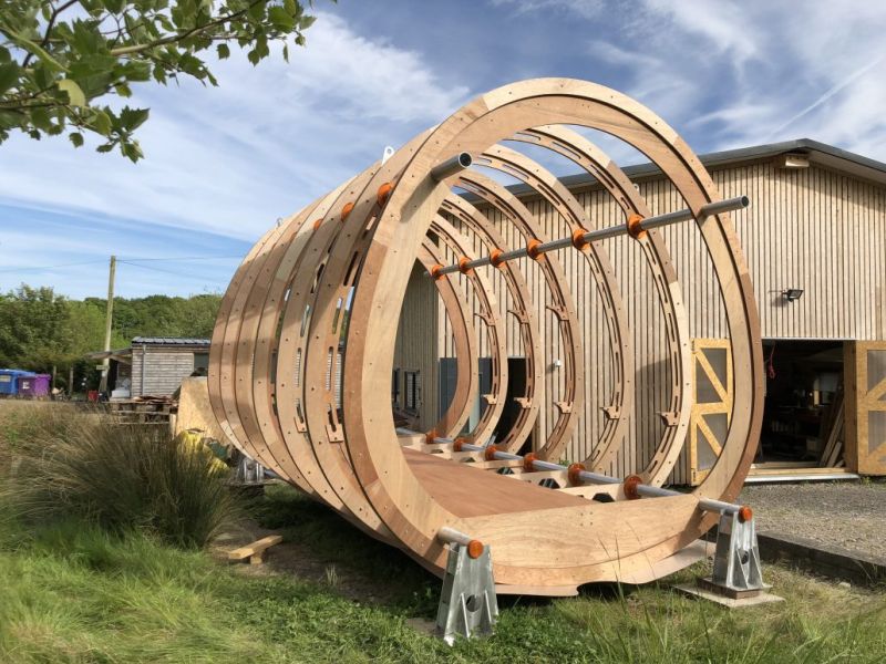 Fuselage glamping cabin 