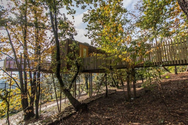 Rent This Cantilevered Treehouse Cabin in Outes, Spain at Airbnb