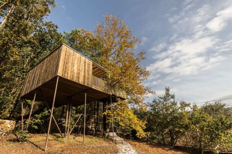 Rent This Cantilevered Treehouse Cabin in Outes, Spain at Airbnb