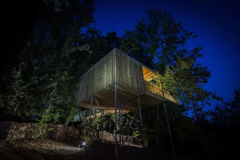 Rent This Cantilevered Treehouse Cabin in Outes, Spain at Airbnb