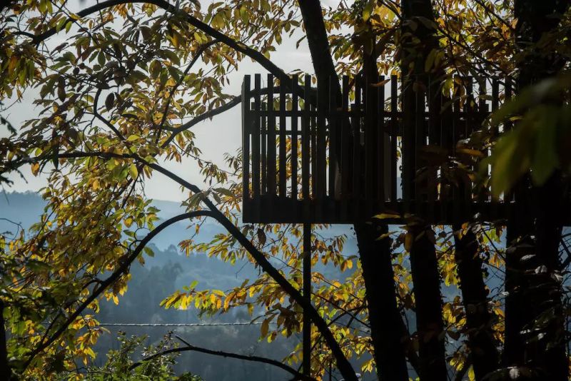 Rent This Cantilevered Treehouse Cabin in Outes, Spain at Airbnb