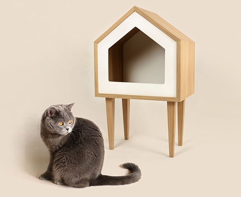 Adorable Catville Cat House by Catlaboo Fits into Any Home Decor 