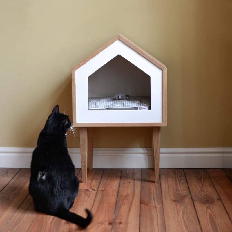 Adorable Catville Cat House by Catlaboo Fits into Any Home Decor 