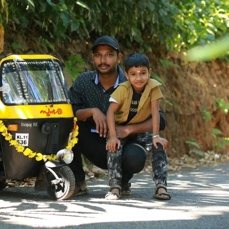 DIYer Dad Builds Mini Auto-Rickshaw for His Kids 