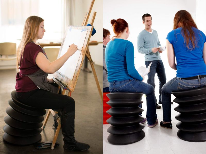 ErgoErgo Active Stool Encourages Your Body to Stay Alert 