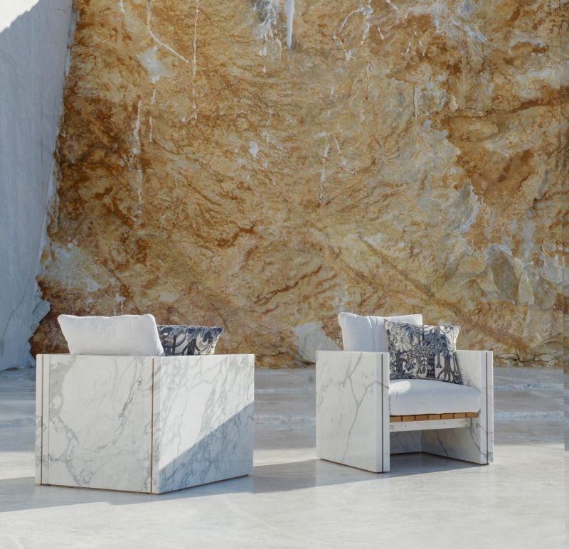 Franchi Umberto Marmi’s Marble Outdoor Furniture Collections at Salone 2019