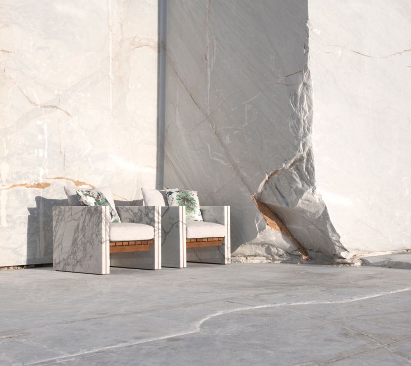 Franchi Umberto Marmi’s Marble Outdoor Furniture Collections at Salone 2019