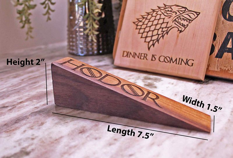 Hodor-Inspired Doorstop by Naked Wooden Works