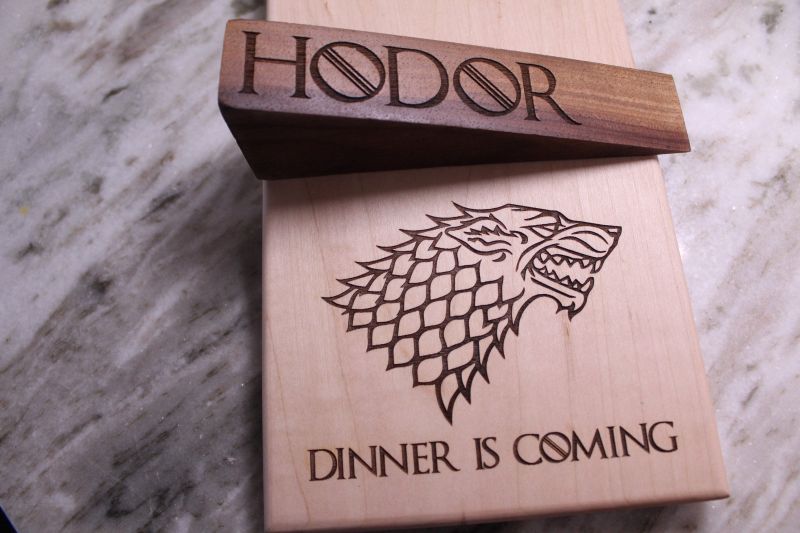 Hodor-Inspired Doorstop by Naked Wooden Works