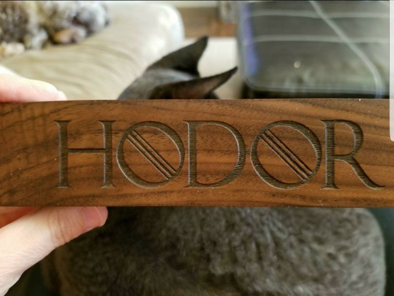 Hodor-Inspired Doorstop by Naked Wooden Works