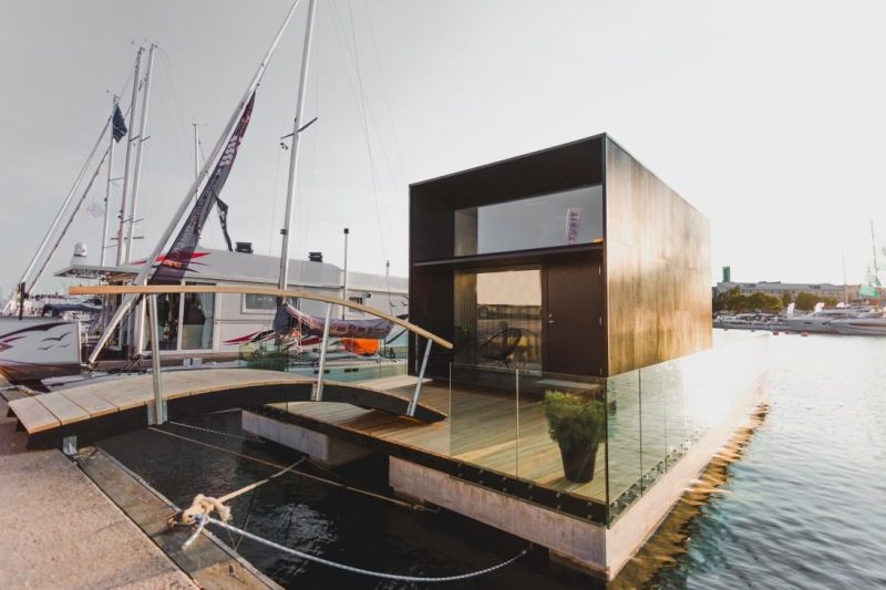 Kodasema’s Tiny Prefab House can be Installed on Floating Pontoon 