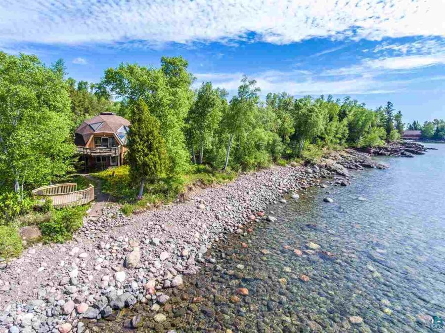 Lakefront Geodesic Dome Home for Sale in Minnesota