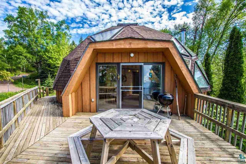 Lakefront Geodesic Dome Home for Sale in Minnesota