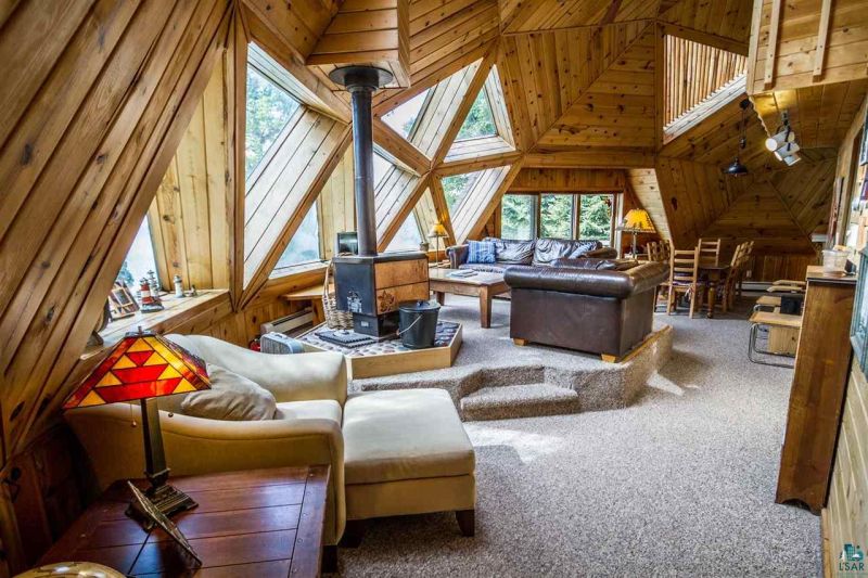 Lakefront Geodesic Dome Home for Sale in Minnesota