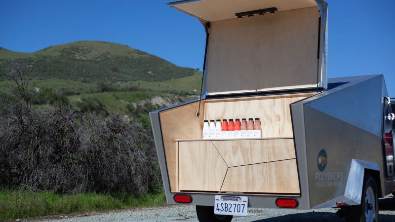 Polydrop Teardrop Trailer Features Unique Angular Design