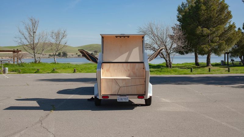 Polydrop Teardrop Trailer Features Unique Angular Design